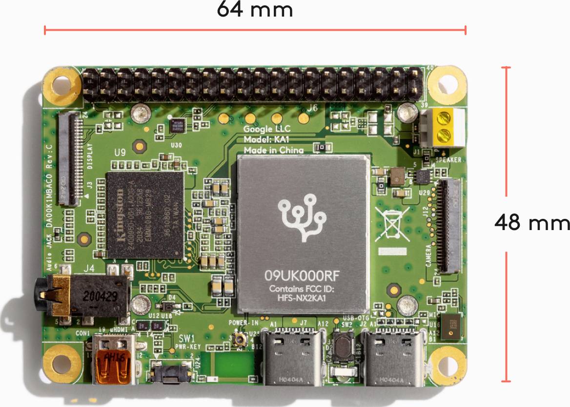 Google Coral DEV Board Mini Coral Dev Board Mini 2GB 4 x 1.5GHz