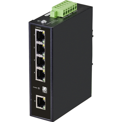 TRU COMPONENTS Industrial Ethernet Switch 1+4 Port 10 / 100 MBit/s