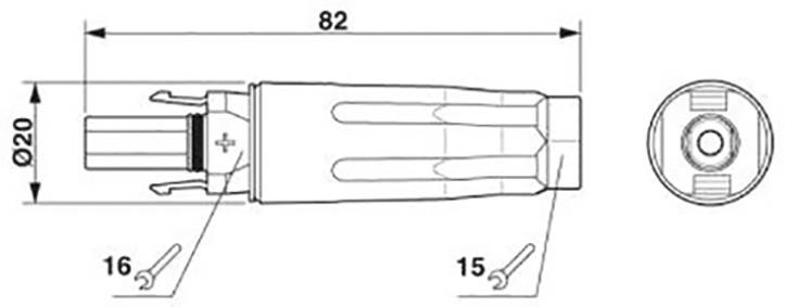 Phoenix Contact Photovoltaik-Steckverbinder Buchse 1020776 PV-C4F-S 2,5-6 (+) Inhalt: 50St.