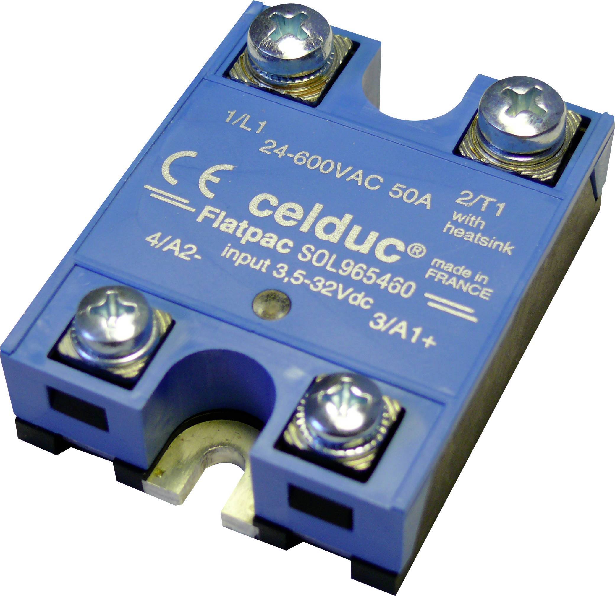 Celduc Halbleiterrelais SOL942960 25A Schaltspannung (max.): 280 V/AC, 280 V/DC Nullspannungsschaltend