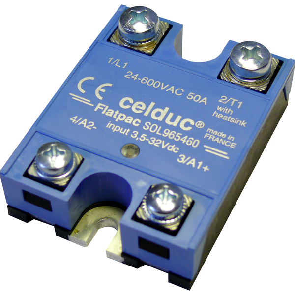 Celduc Halbleiterrelais SOL965460 60 A Schaltspannung (max.): 600 V/AC, 600 V/DC Nullspannungsschal