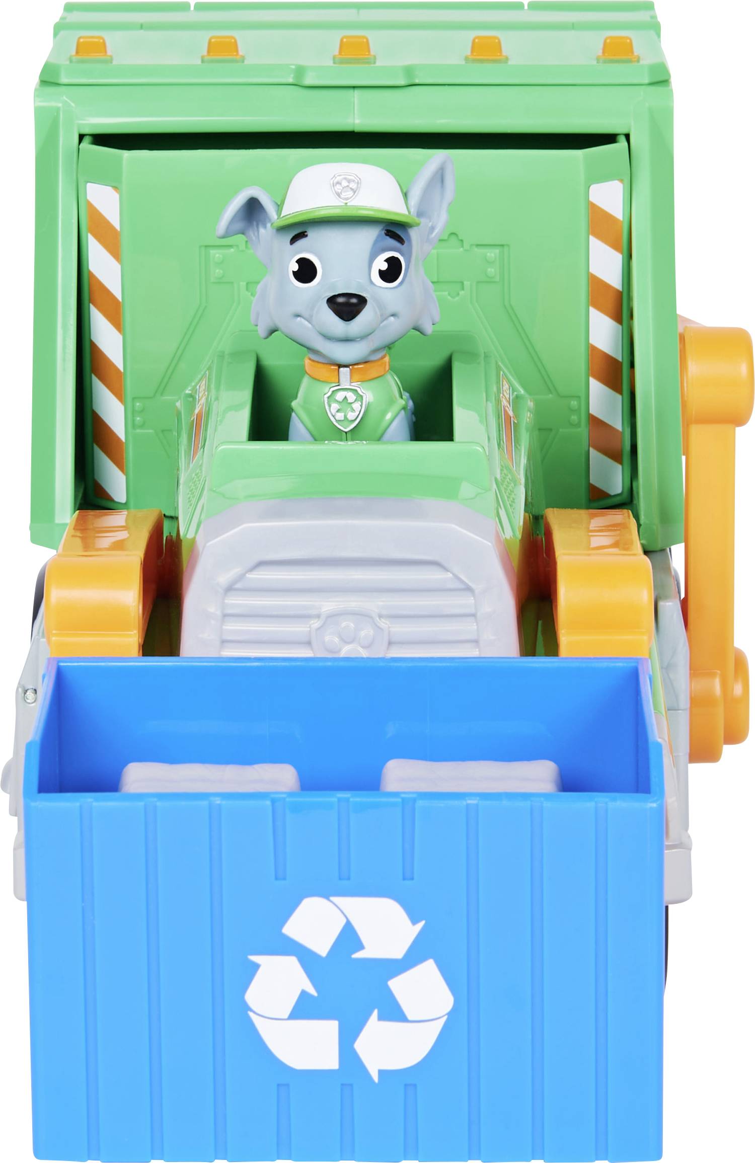 Paw Patrol Rockys Deluxe-Recycling-Truck mit Sammelfigur und 3 Werkzeugen