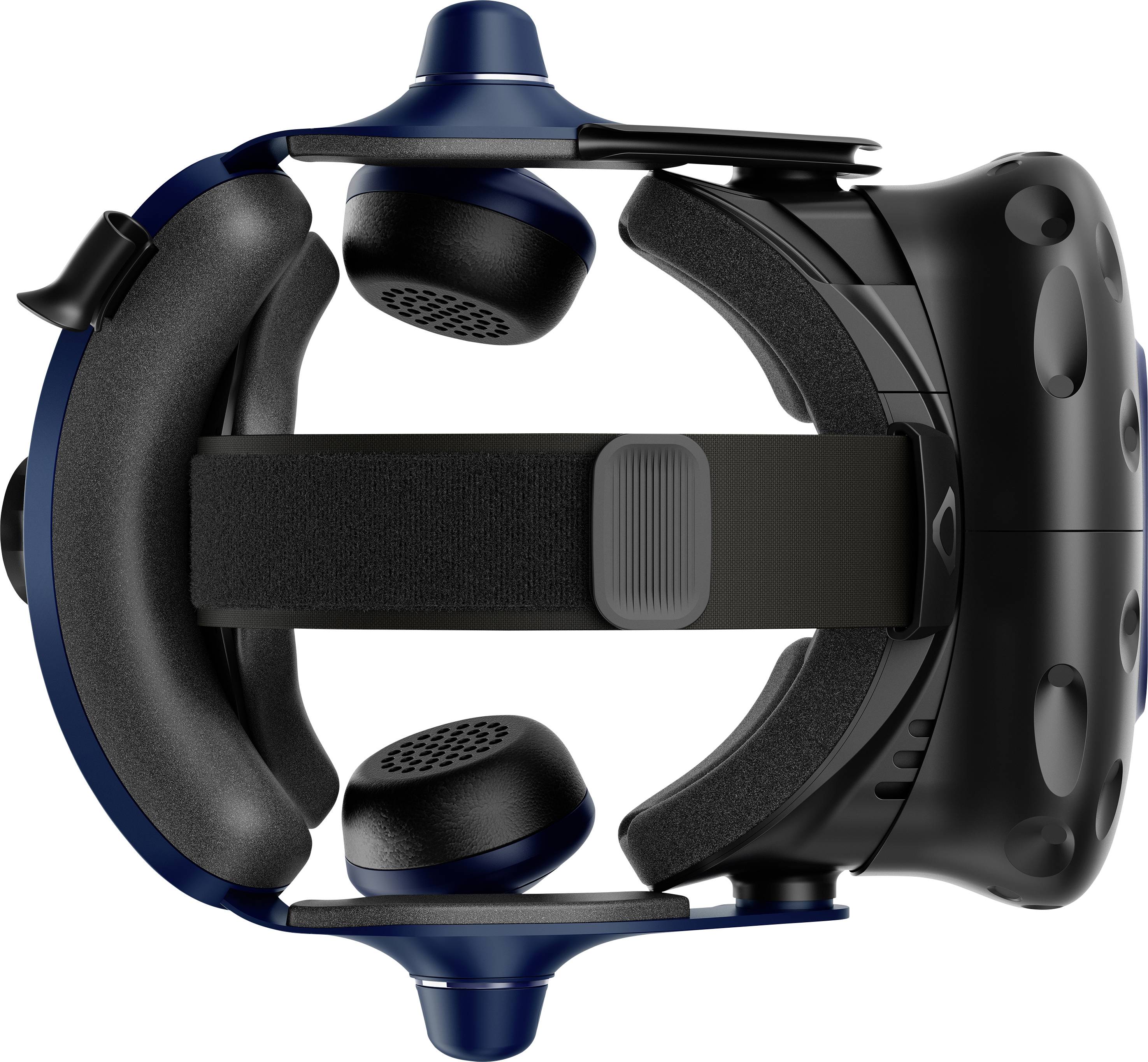 HTC Virtual Reality Brille VIVE Pro 2 Full Kit + Wireless Kit Schwarz (matt), Schwarz/Blau inkl. Controller, mit integriertem