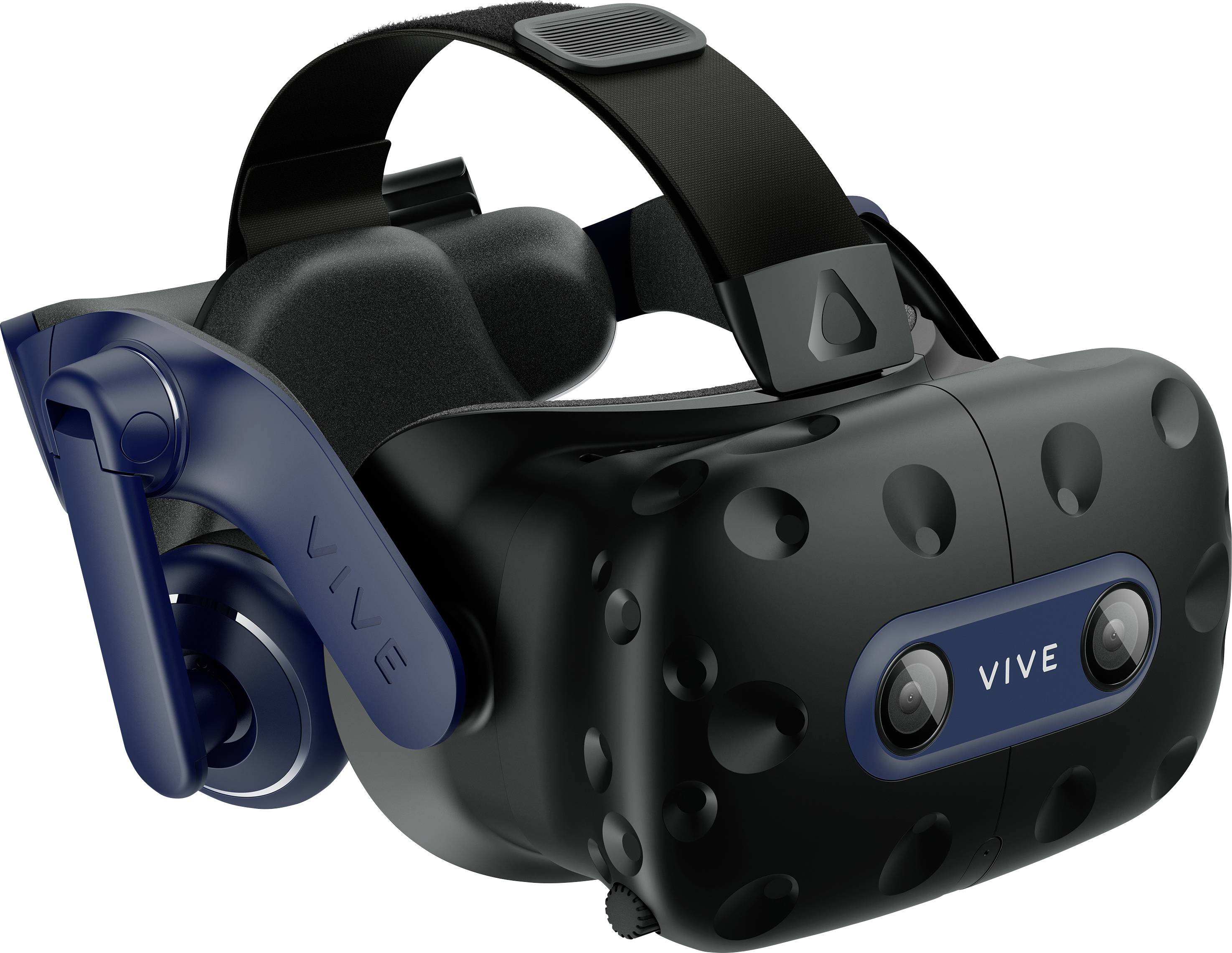 HTC Virtual Reality Brille VIVE Pro 2 Full Kit + Wireless Kit Schwarz (matt), Schwarz/Blau inkl. Controller, mit integriertem