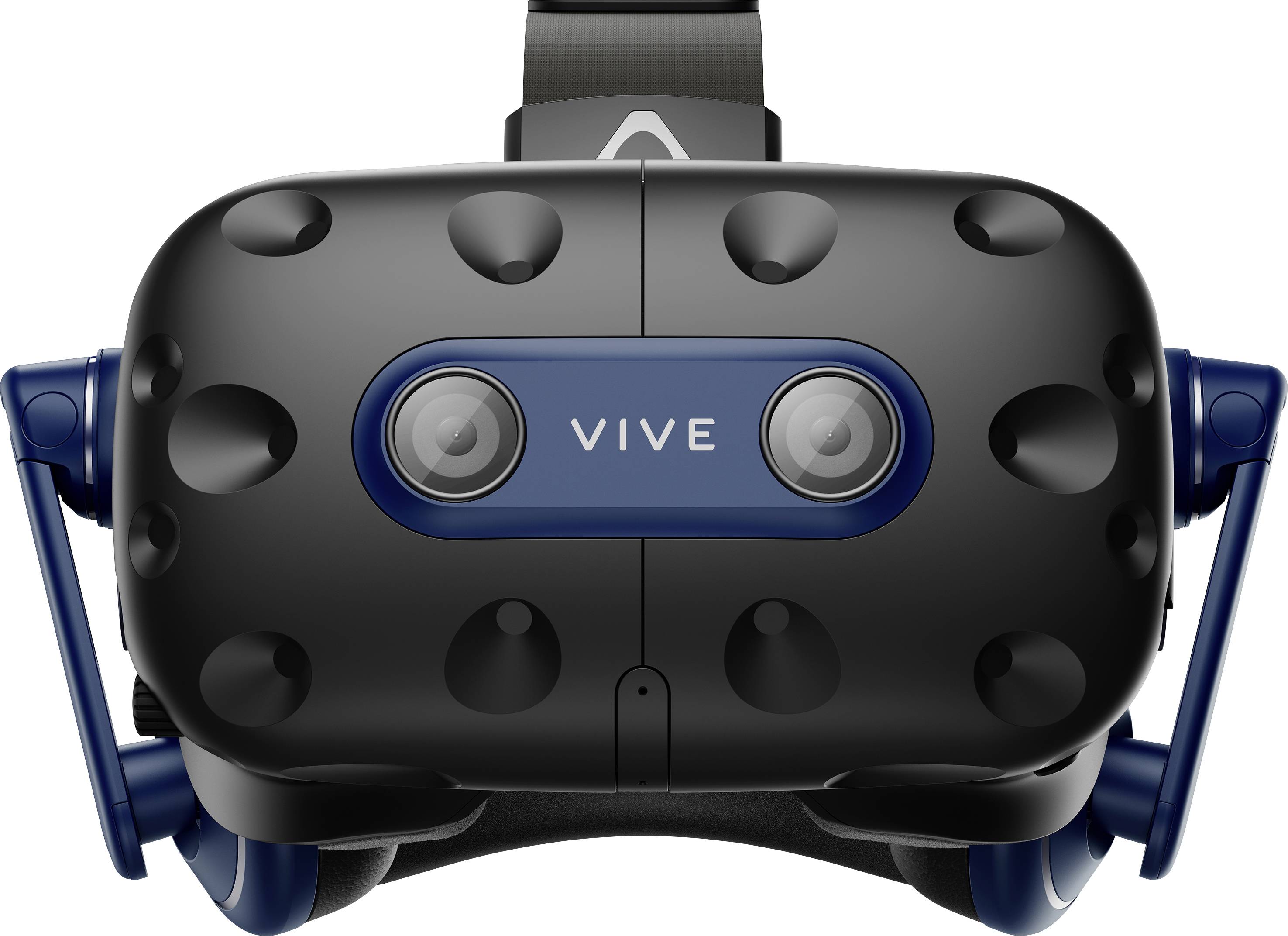 HTC Virtual Reality Brille VIVE Pro 2 Full Kit + Wireless Kit Schwarz (matt), Schwarz/Blau inkl. Controller, mit integriertem