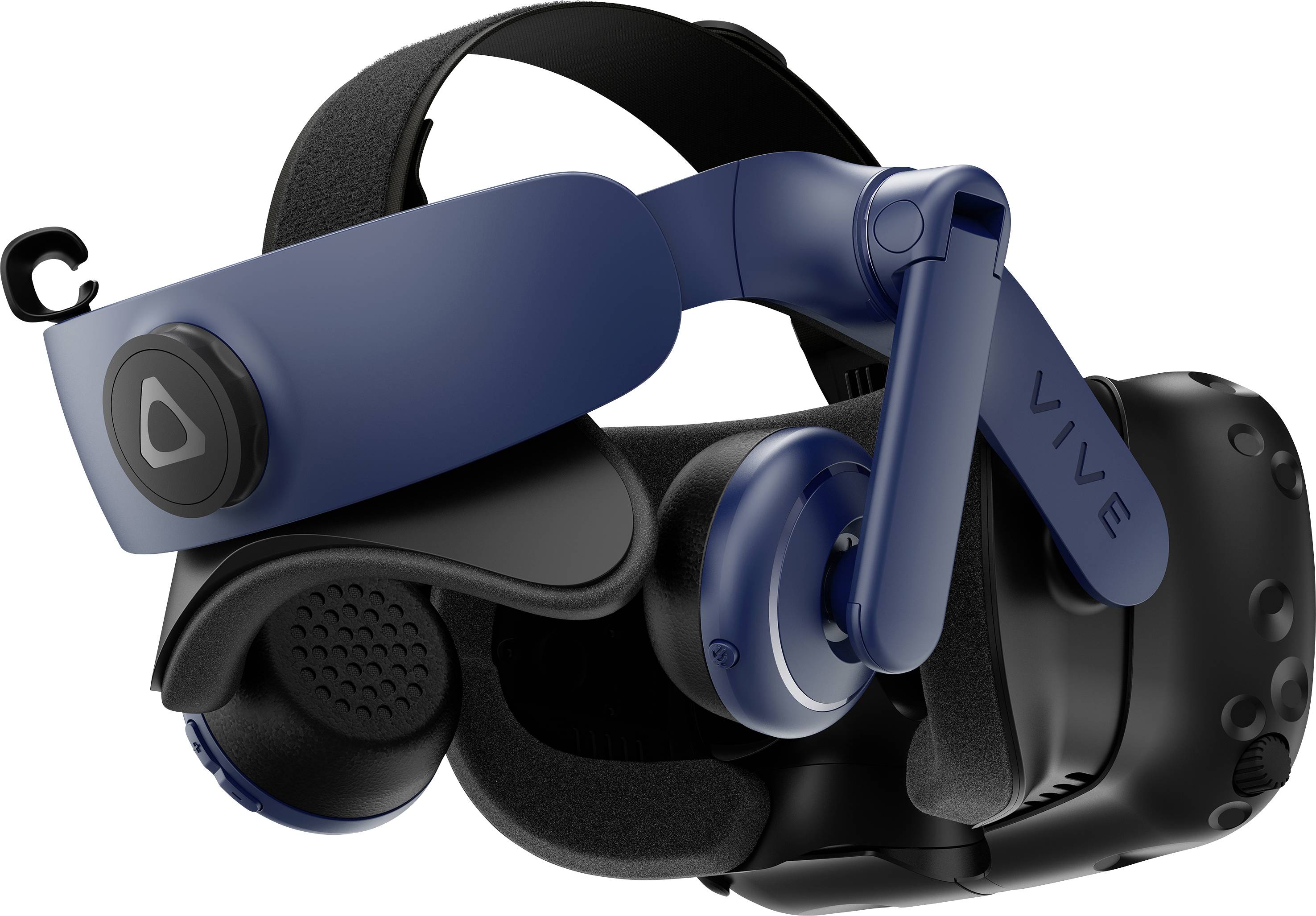 HTC Virtual Reality Brille VIVE Pro 2 Full Kit + Wireless Kit Schwarz (matt), Schwarz/Blau inkl. Controller, mit integriertem