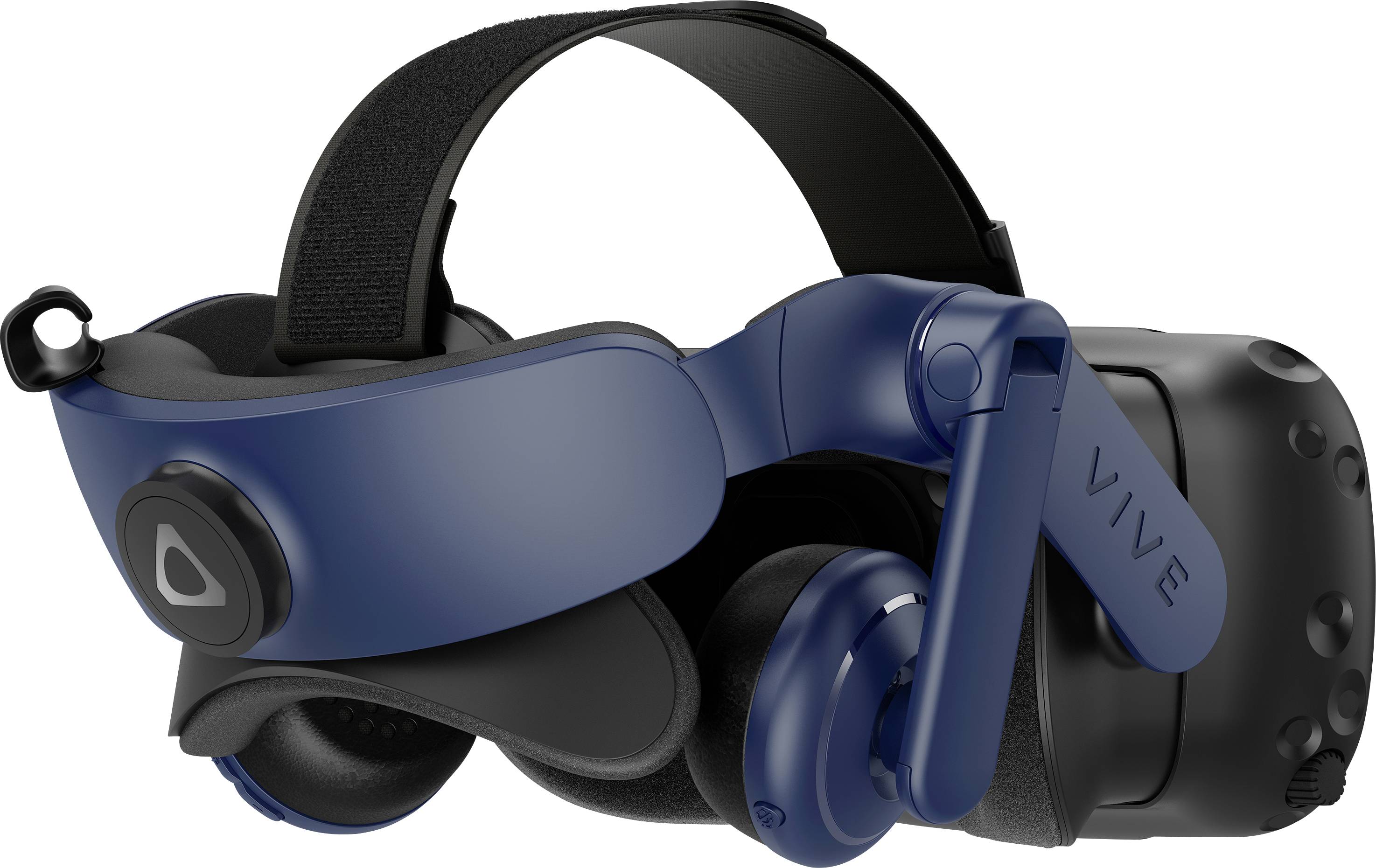HTC VIVE PRO 2 Full Kit Virtual Reality Brille Schwarz (matt), Schwarz/Blau inkl. Controller, mit integriertem Soundsystem