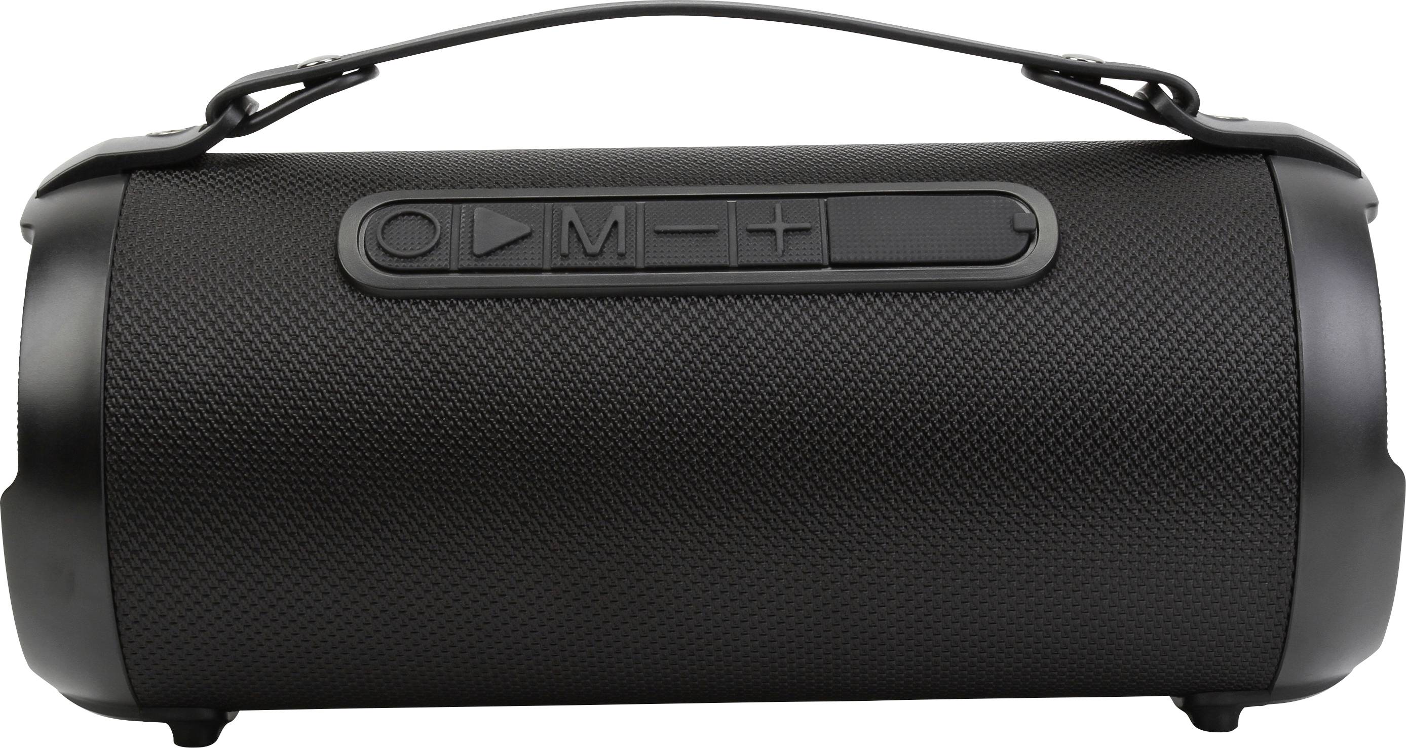 Denver BTG-408 Bluetooth® Lautsprecher spritzwassergeschützt, AUX, USB, SD Schwarz