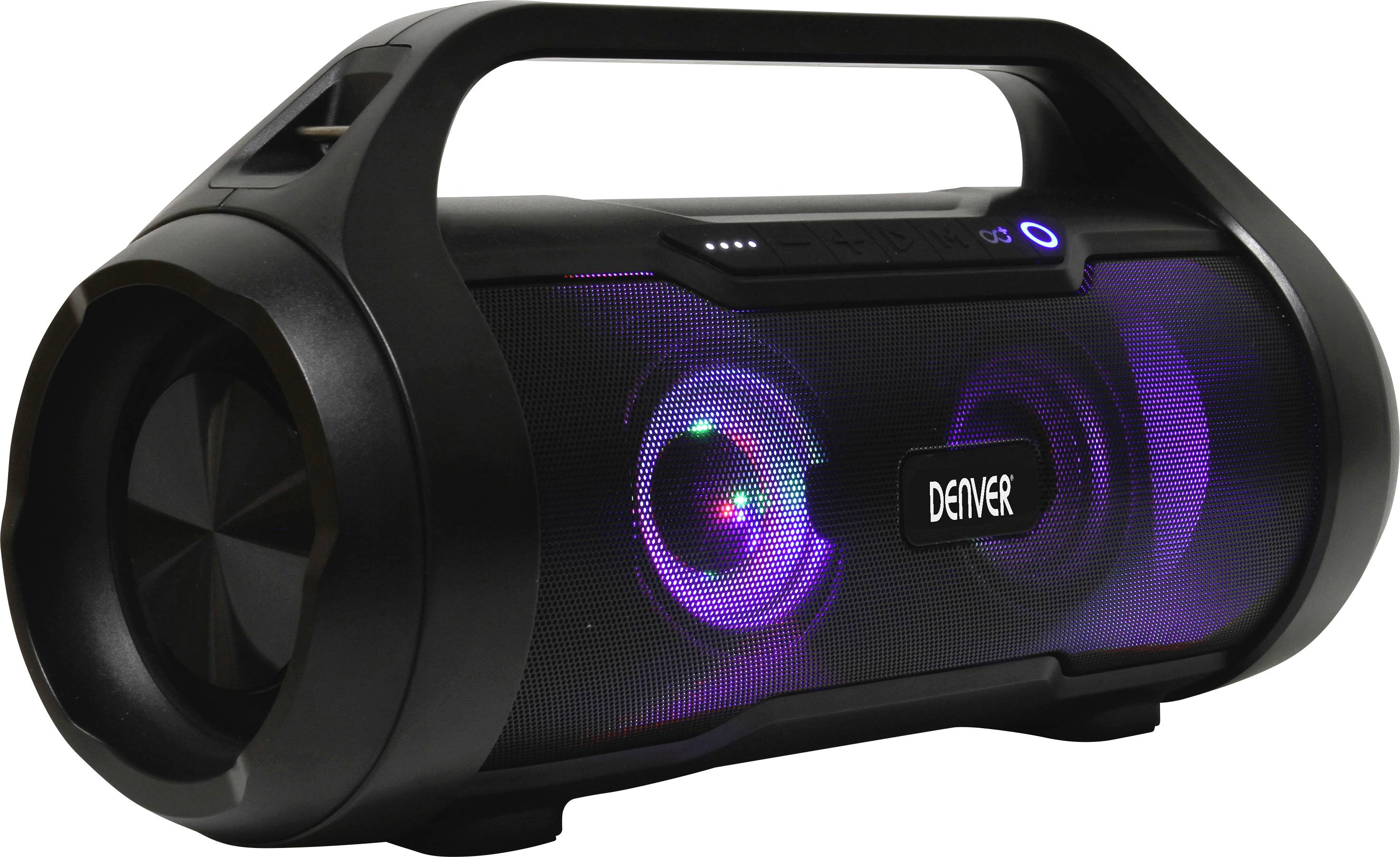 Denver BTG-615 Bluetooth® Lautsprecher USB, AUX, spritzwassergeschützt Schwarz