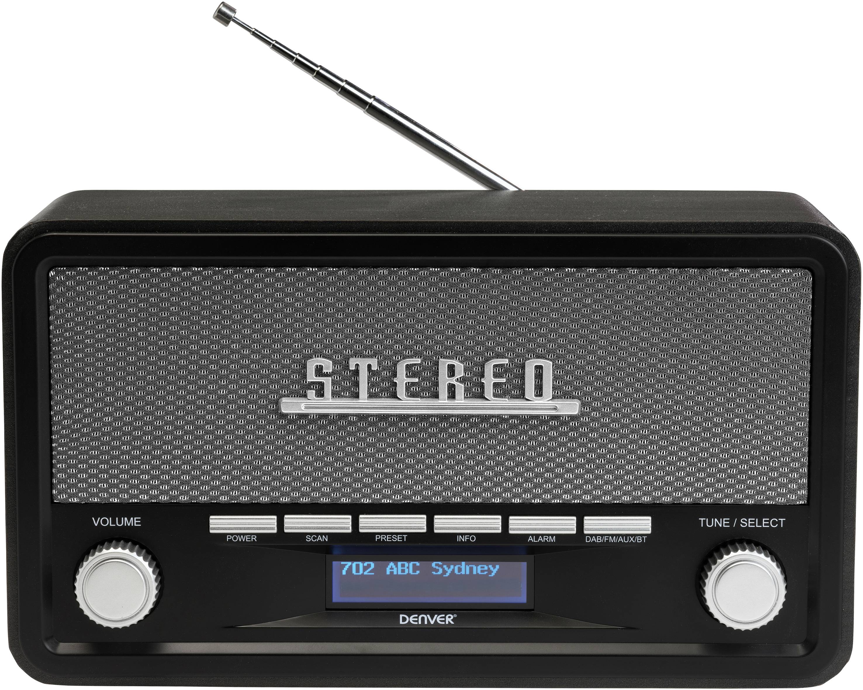 Denver DAB-18 Küchenradio UKW, DAB+ Bluetooth® Weckfunktion Dunkelgrau