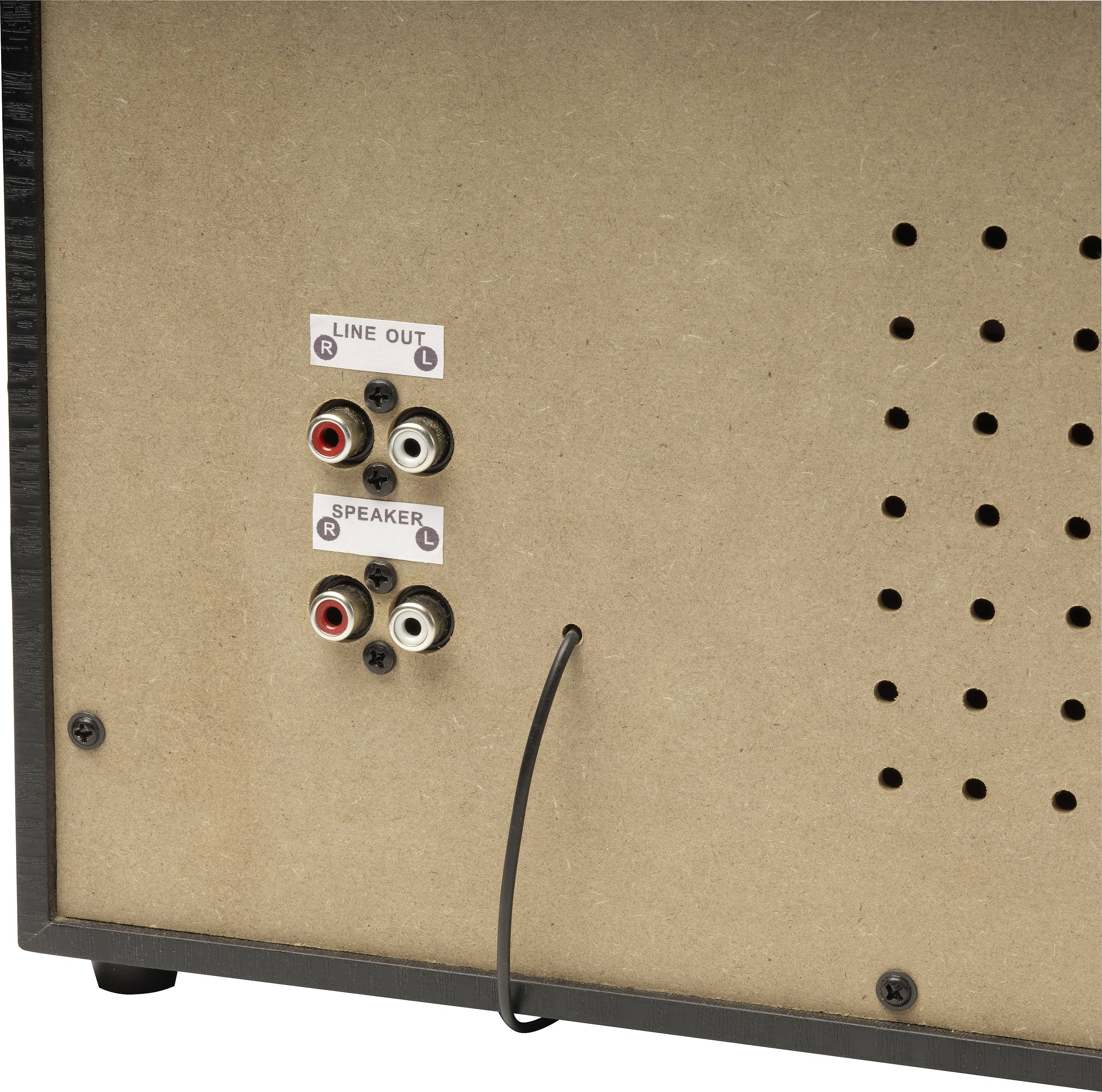 Denver MRD-166 Stereoanlage DAB+, Plattenspieler, SD, UKW, USB, Aufnahmefunktion 2 x 2W Schwarz