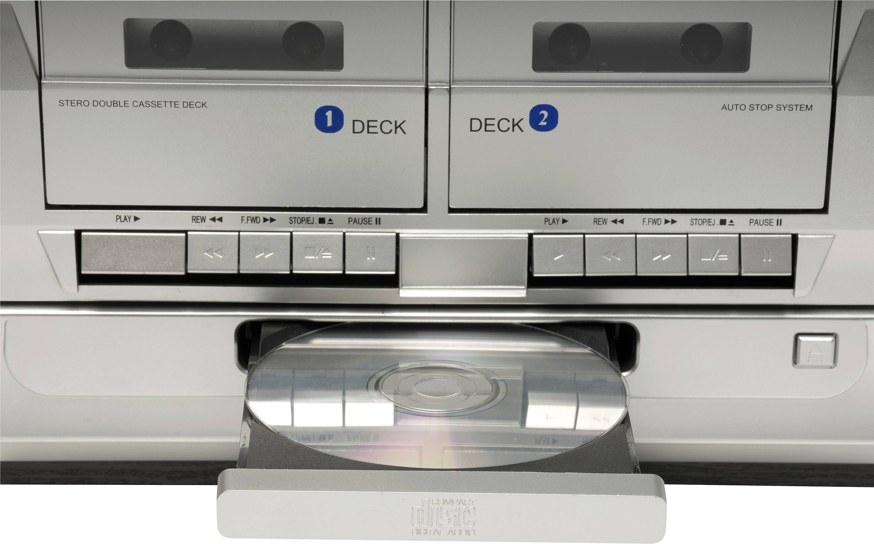 Denver MRD-166 Stereoanlage DAB+, Plattenspieler, SD, UKW, USB, Aufnahmefunktion 2 x 2W Schwarz