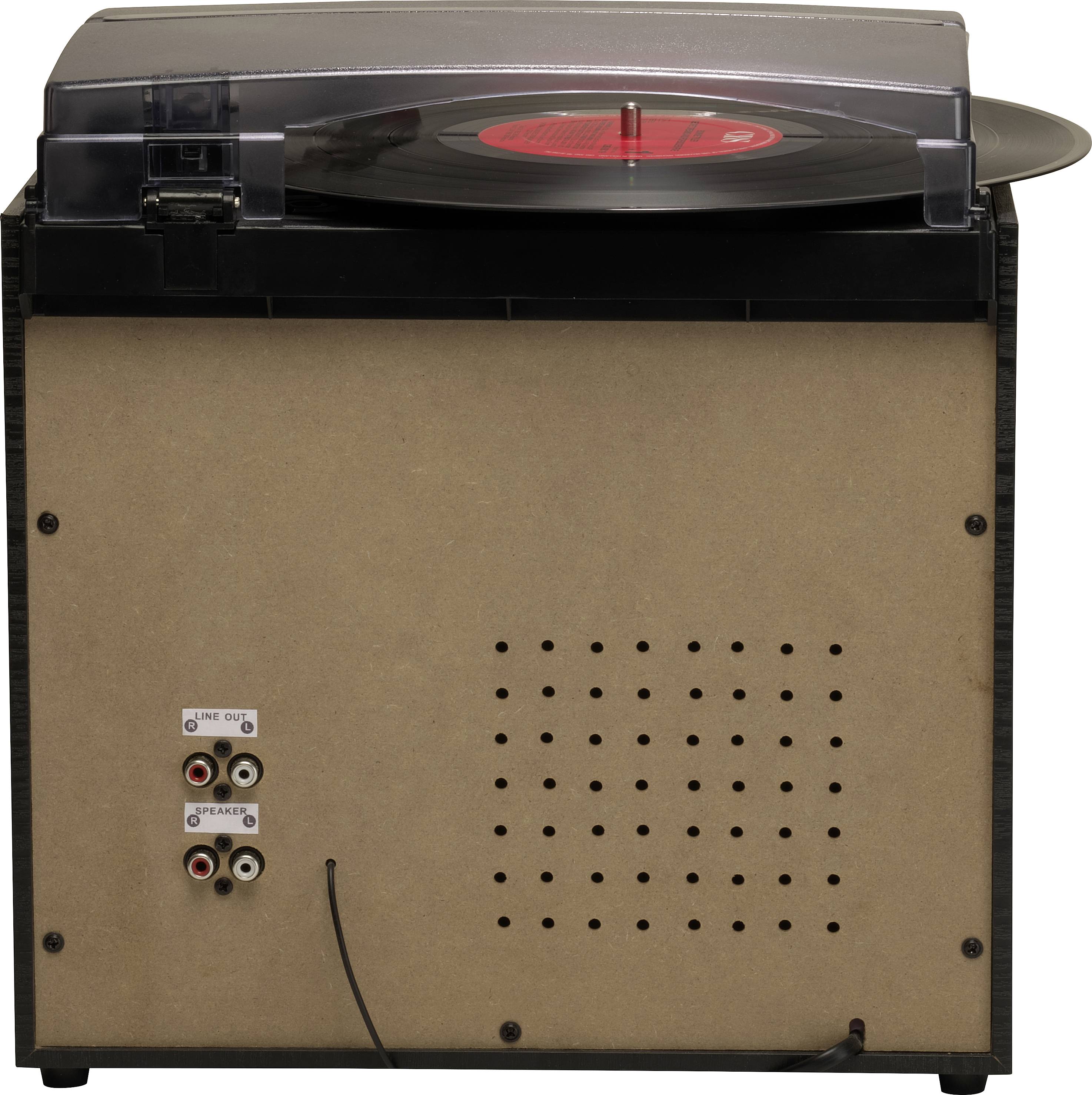 Denver MRD-166 Stereoanlage DAB+, Plattenspieler, SD, UKW, USB, Aufnahmefunktion 2 x 2W Schwarz