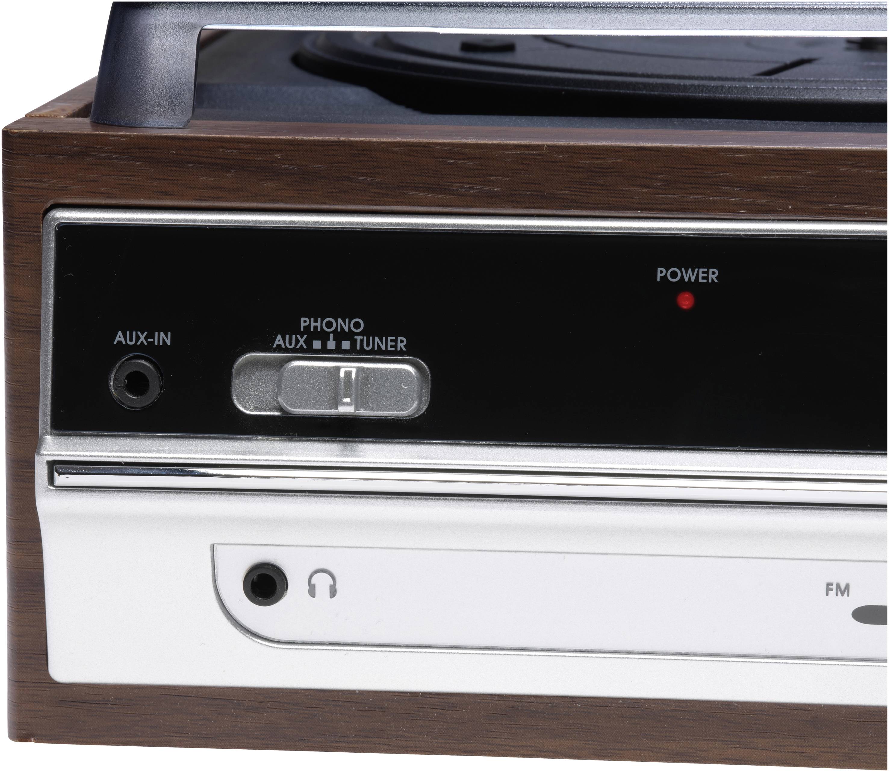 Denver VPR-190 Plattenspieler Holz