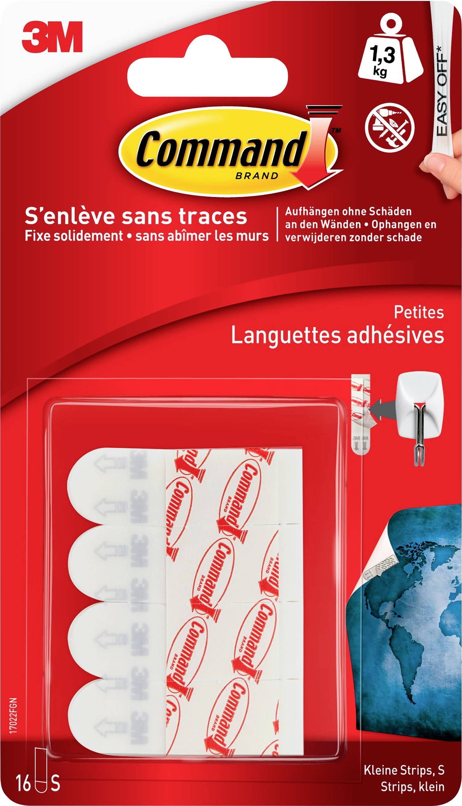 3M Command™ Strips S, 17022N Inhalt: 1 St.