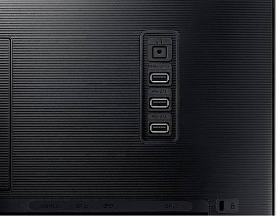 Samsung LS24A600 LCD-Monitor EEK F (A - G) 61 cm (24 Zoll) 2560 x 1440 Pixel 16:9 5 ms HDMI®, Kopfhörer (3.5 mm Klinke), USB-A (USB 2.0), USB-A (US