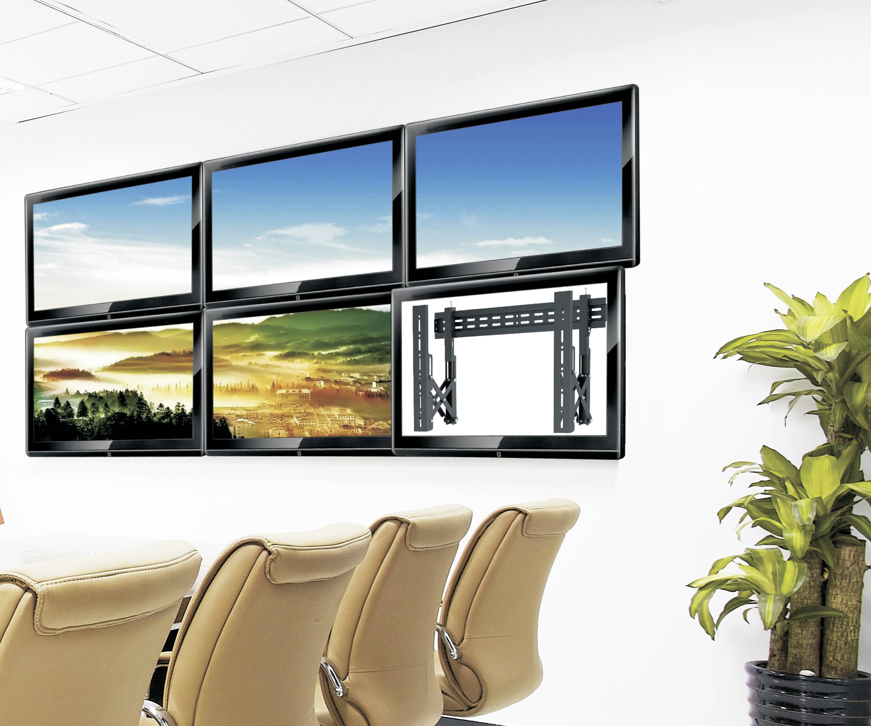 Reflecta PLANO Video Videowall-Wandhalter 94,0cm (37") - 177,8cm (70")