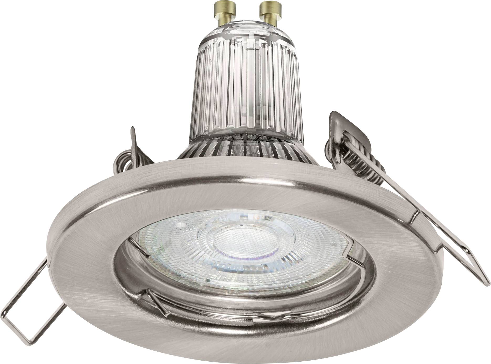 LEDVANCE SET X3 RECESS DOWNLIGHT GU10 LED-Bad-Einbauleuchte 4.5W IP20 Nickel