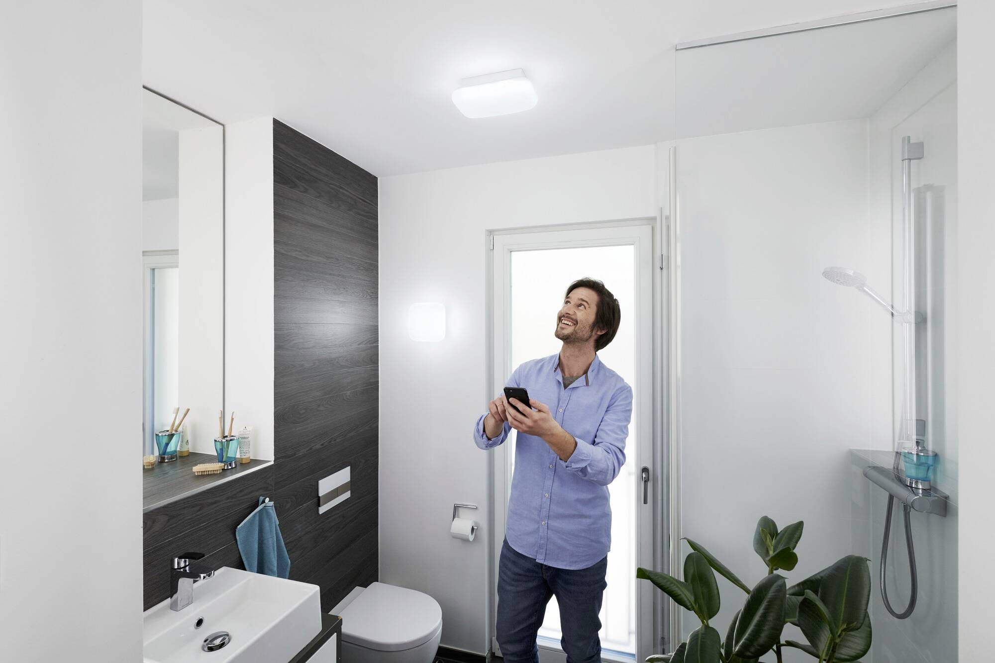 LEDVANCE BATHROOM DECORATIVE CEILING AND WALL WITH WIFI TECHNOLOGY 4058075574373 LED-Bad-Deckenleuchte 12 W Warmweiß Weiß