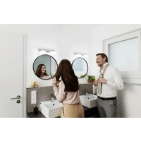 LEDVANCE BATHROOM DECORATIVE CEILING AND WALL WITH WIFI TECHNOLOGY 4058075574076 LED-Bad-Wandleuchte 18W Warmweiß Silber LEDVANCE BATHROOM DECORATIVE CEILING AND WALL WITH WIFI TECHNOLOGY 4058075574076 LED-Bad-Wandleuchte 18W Warmweiß Silber