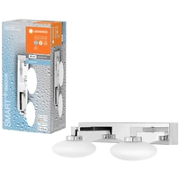 LEDVANCE BATHROOM DECORATIVE CEILING AND WALL WITH WIFI TECHNOLOGY 4058075573963 LED-Bad-Wandleuchte 12 W Warmweiß Silber LEDVANCE BATHROOM DECORATIVE CEILING AND WALL WITH WIFI TECHNOLOGY 4058075573963 LED-Bad-Wandleuchte 12 W Warmweiß Silber