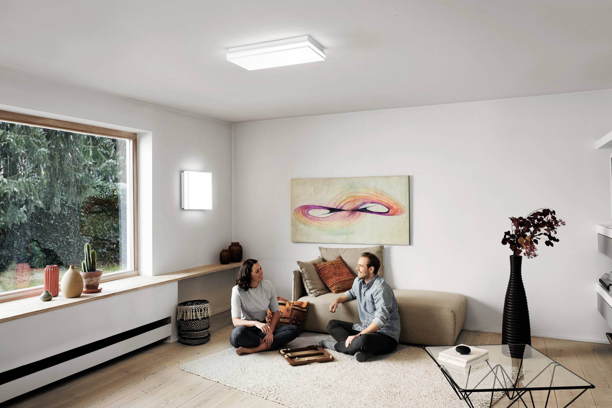 LEDVANCE 4058075572713 DECORATIVE CEILING WITH WIFI TECHNOLOGY LED-Deckenleuchte 42 W Weiß