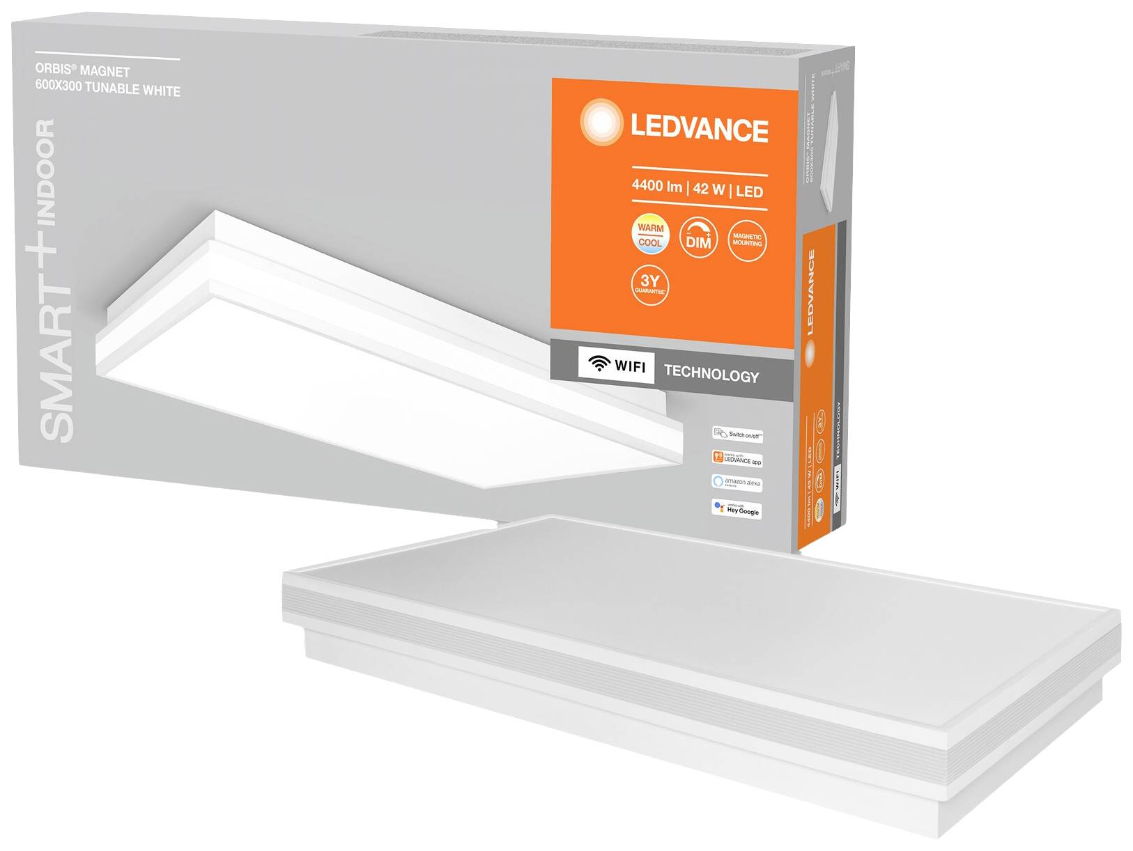 LEDVANCE 4058075572713 DECORATIVE CEILING WITH WIFI TECHNOLOGY LED-Deckenleuchte 42 W Weiß