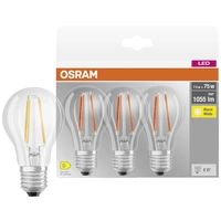 OSRAM HOMELIGHTING 4058075592414 LED EEK D (A - G) E27 Glühlampenform 7.5W = 75W Warmweiß (Ø x L) 60mm x 105mm 3St. OSRAM HOMELIGHTING 4058075592414 LED EEK D (A - G) E27 Glühlampenform 7.5W = 75W Warmweiß (Ø x L) 60mm x 105mm 3St.