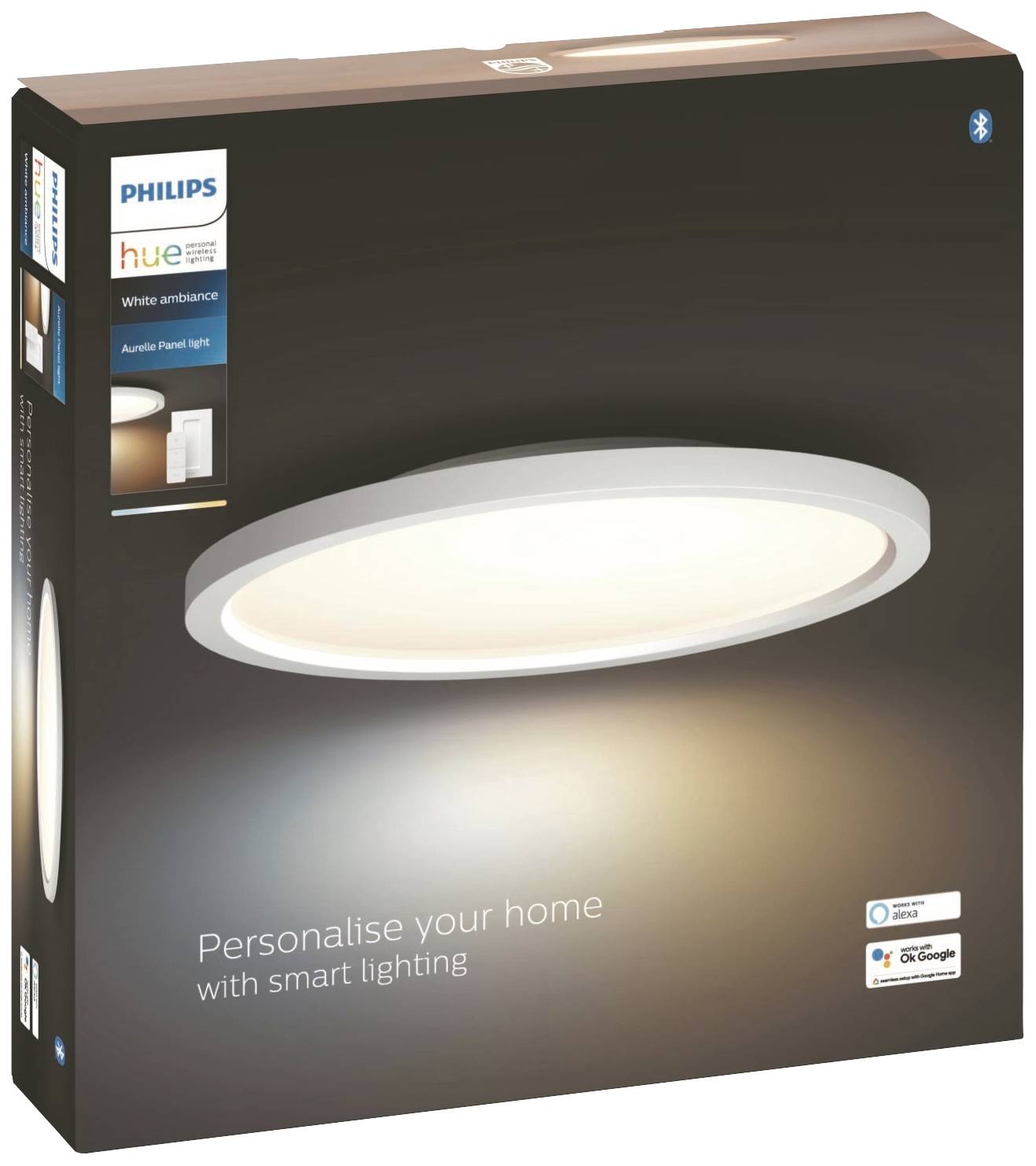 Philips Hue LED-Panel 871951438268800 Hue White Amb. Aurelle Panelleuchte rund LED fest eingebaut 21 W