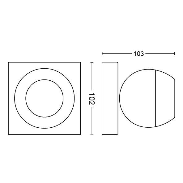 Philips Hue LED-Deckenstrahler 871951433922400 Hue White Amb. Buckram Spot 1 flg. weiß 350lm inkl. Dimmschalter GU10 5 W
