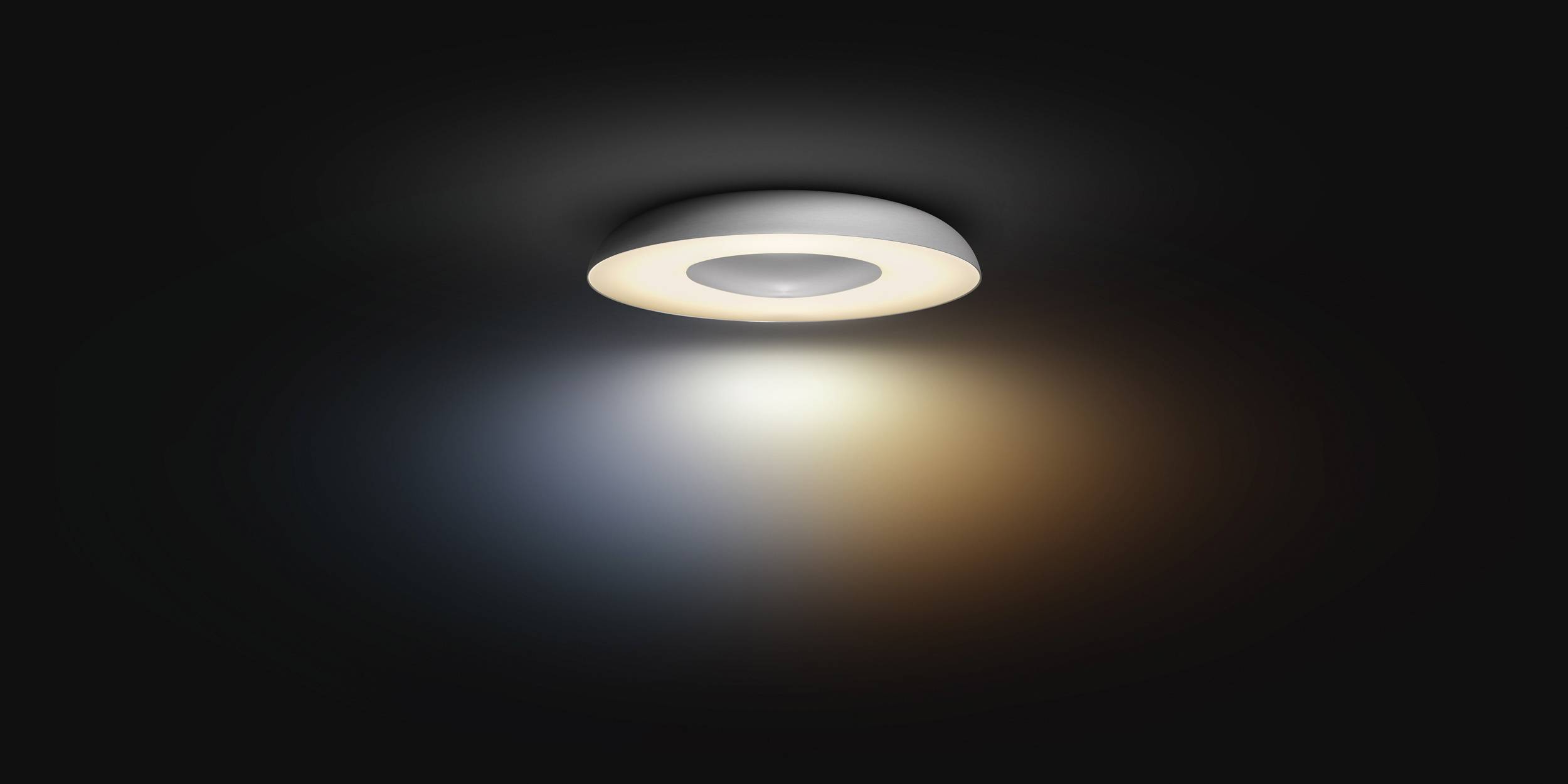 Philips LED LED-Deckenstrahler 871951434133300 Hue White Amb. Still Deckenleuchte silber 2400lm inkl. Dimmschalter LED 22.5 W