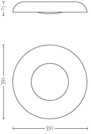 Philips LED LED-Deckenstrahler 871951434133300 Hue White Amb. Still Deckenleuchte silber 2400lm inkl. Dimmschalter LED 22.5 W