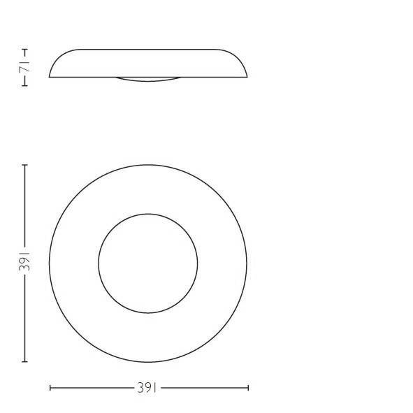 Philips LED LED-Deckenstrahler 871951434135700 Hue White Amb. Still Deckenleuchte schwarz 2400lm inkl. Dimmschalter LED 22.5 W