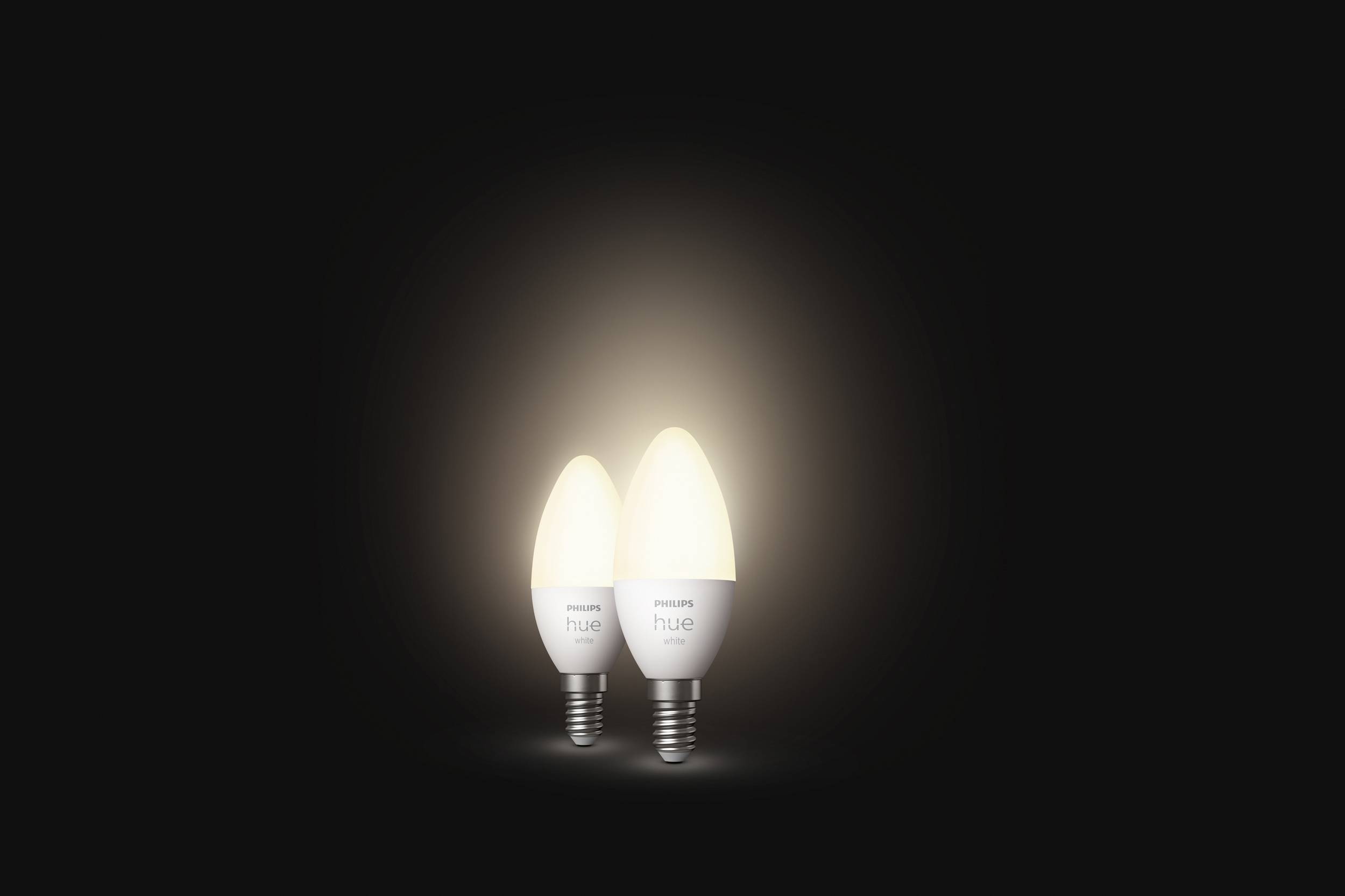 Philips LED LED-Leuchtmittel (2er-Set) 871951432062800 EEK: F (A - G) Hue White Doppelpack 2x470lm E14 11 W Warmweiß