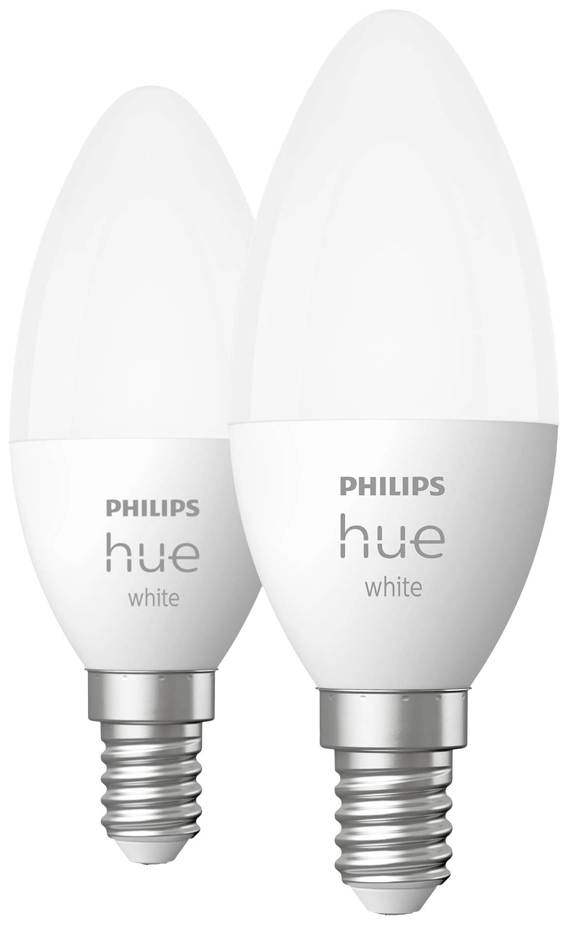 Philips LED LED-Leuchtmittel (2er-Set) 871951432062800 EEK: F (A - G) Hue White Doppelpack 2x470lm E14 11 W Warmweiß
