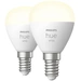 Philips Hue LED-Leuchtmittel (2er-Set) 871951435677100 EEK: G (A - G) Hue White E14 Luster Doppelpack 2x470lm E14 11.4 W Warmweiß EEK: G (A - G) Philips Hue LED-Leuchtmittel (2er-Set) 871951435677100 EEK: G (A - G) Hue White E14 Luster Doppelpack 2x470lm E14 11.4 W Warmweiß EEK: G (A - G)