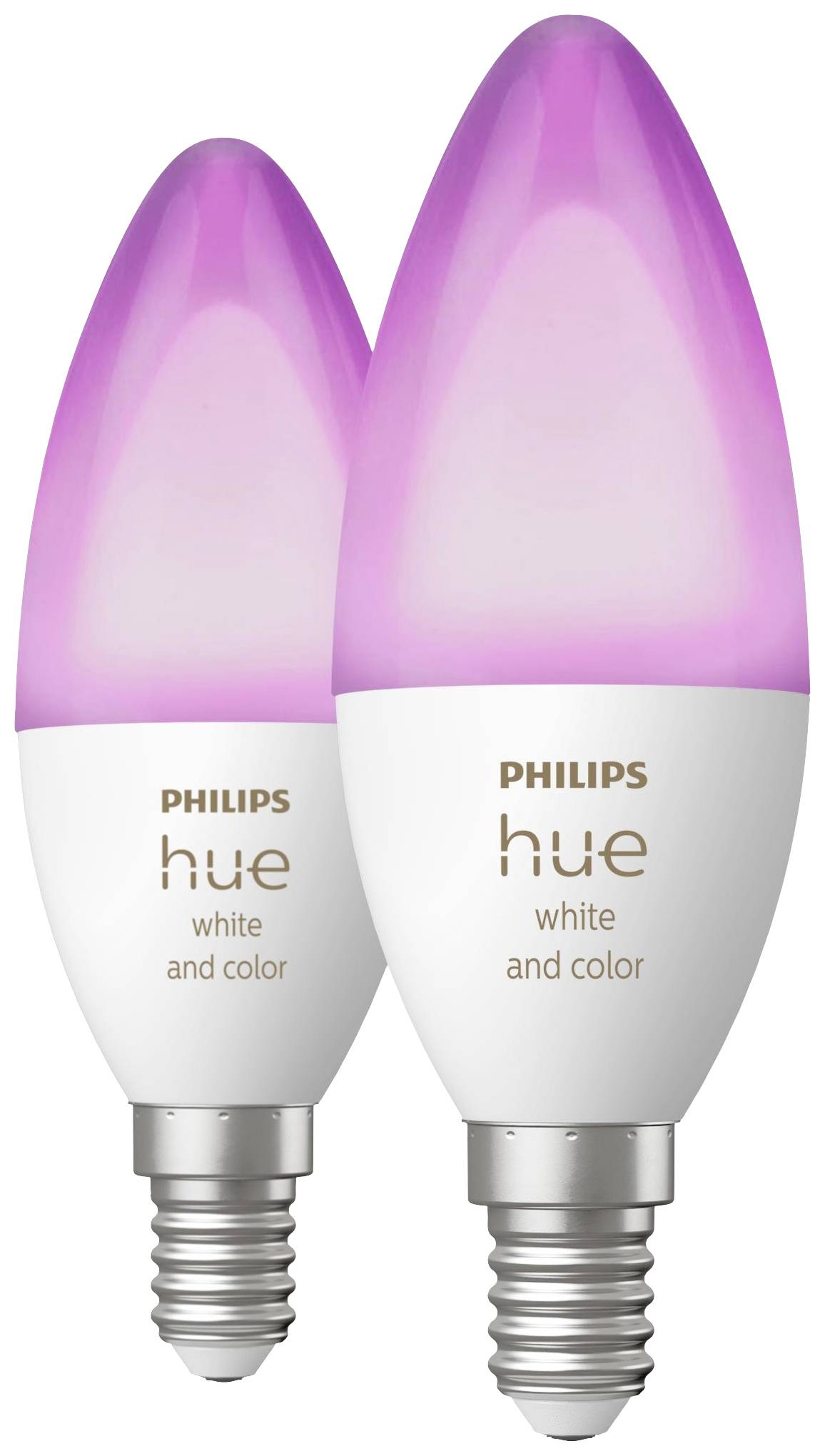 Philips Hue LED-Leuchtmittel (Erweiterung) 871951435671900 EEK: G (A - G) Hue White & Col. Amb. Doppelpack 2x470lm E14 5.3W