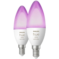 Philips Hue LED-Leuchtmittel (Erweiterung) 871951435671900 EEK: G (A - G) Hue White & Col. Amb. Doppelpack E14 2x470lm E14 5.3 W Warmweiß bis Kaltwe Philips Hue LED-Leuchtmittel (Erweiterung) 871951435671900 EEK: G (A - G) Hue White & Col. Amb. Doppelpack E14 2x470lm E14 5.3 W Warmweiß bis Kaltwe