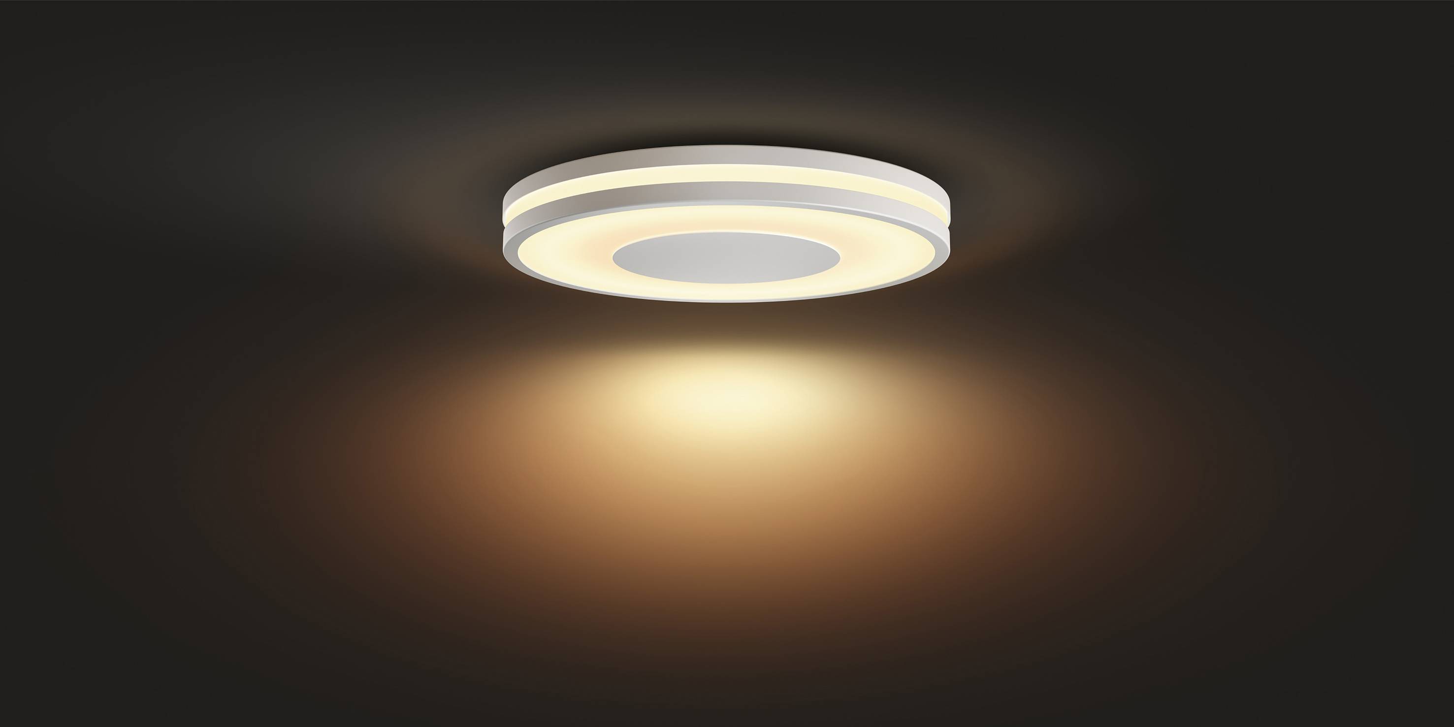 Philips LED LED-Deckenstrahler 871951434115900 Hue White Amb. Being Deckenleuchte weiß 2400lm inkl. Dimmschalter LED fest eingebaut 22.5 W