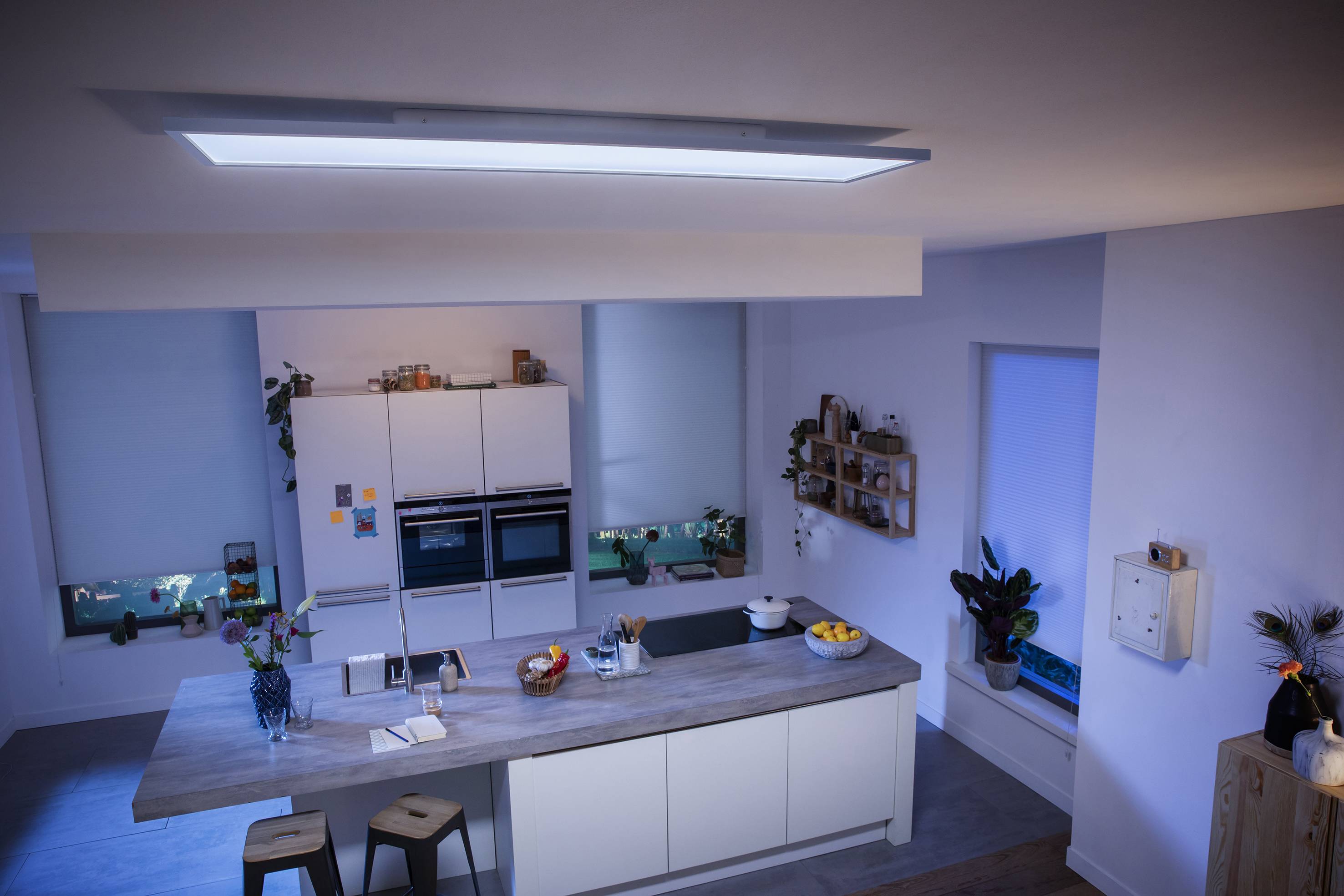 Philips Hue LED-Panel 871951438266400 Hue White Amb. Aurelle Panelleuchte 120x30cm LED fest eingebaut 39 W