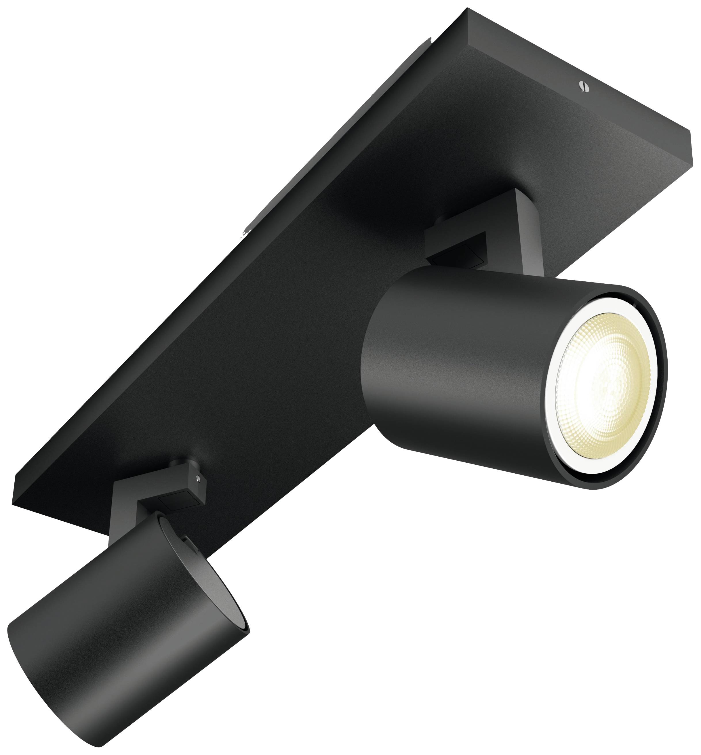 Philips LED LED-Deckenstrahler 871951433816600 Hue White Amb. Runner Spot 2 flg. schwarz 2x350lm inkl. Dimmschalter GU10 10 W