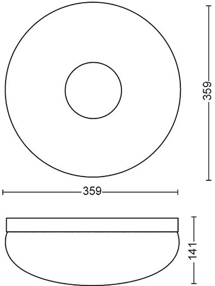 Philips LED LED-Deckenstrahler 871951434350400 Hue White & Col. Amb. Flourish Deckenlampe weiß 2400lm LED fest eingebaut 32.5 W