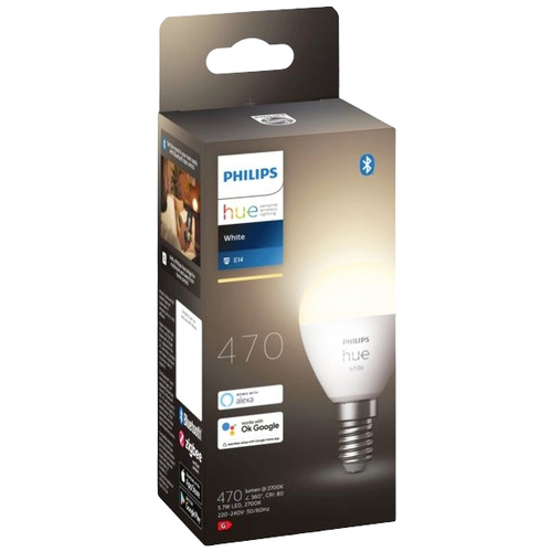 Philips Lighting Hue LED-Leuchtmittel 871951435669600 EEK: G (A - G) Hue White E14 Luster Einzelpack 470lm E14 5.7W Warmweiß EEK