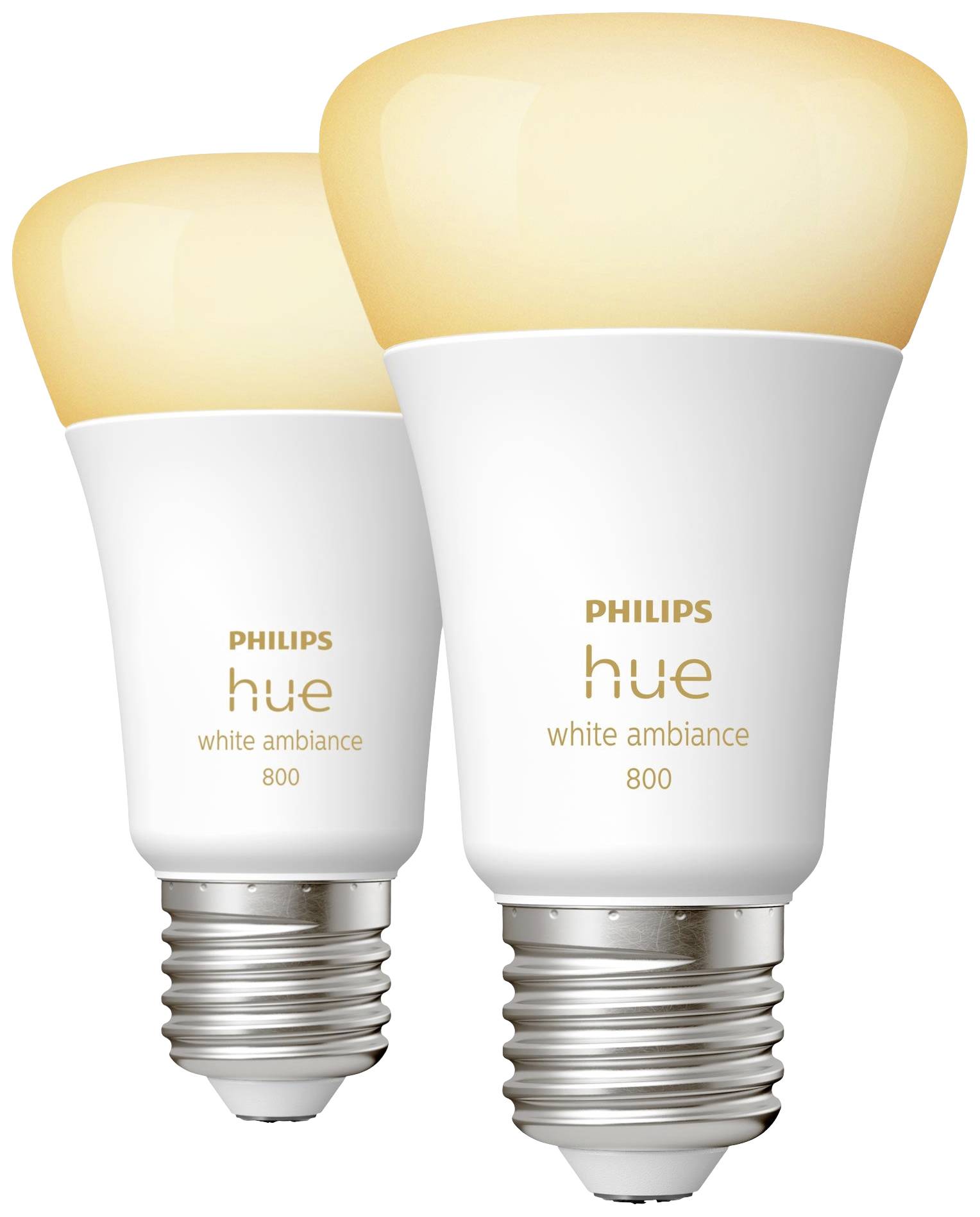 Philips Hue LED-Leuchtmittel (2er-Set) 871951432824200 EEK: F (A - G) Hue White Ambiance Dopelpack 2x570lm60W E27 9 W Warmweiß bis Kaltweiß