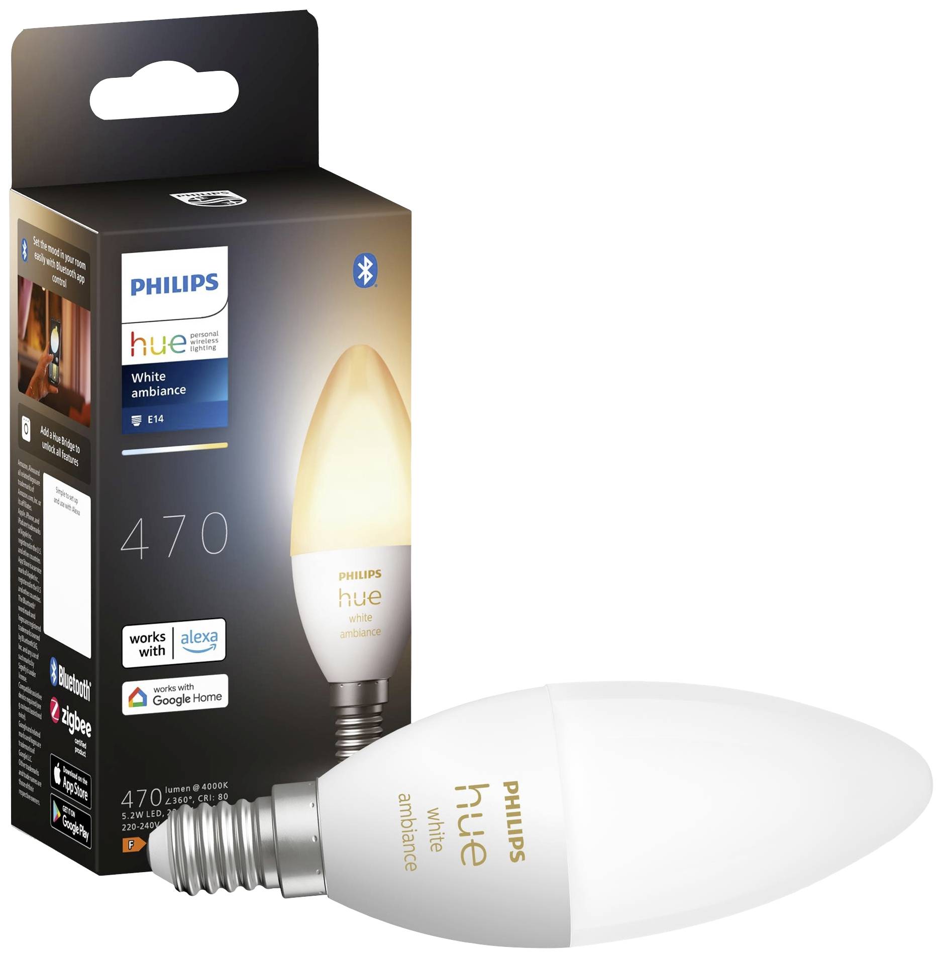 Philips Hue LED-Leuchtmittel (Erweiterung) 871951435665800 EEK: G (A - G) Hue White Amb. Einzelpack