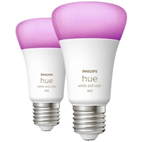 Hue LED-Leuchtmittel 871951432836500 EEK: F (A - G) White & Col. Amb. E27 Doppelpack 2x570lm 60 Hue LED-Leuchtmittel 871951432836500 EEK: F (A - G) White & Col. Amb. E27 Doppelpack 2x570lm 60
