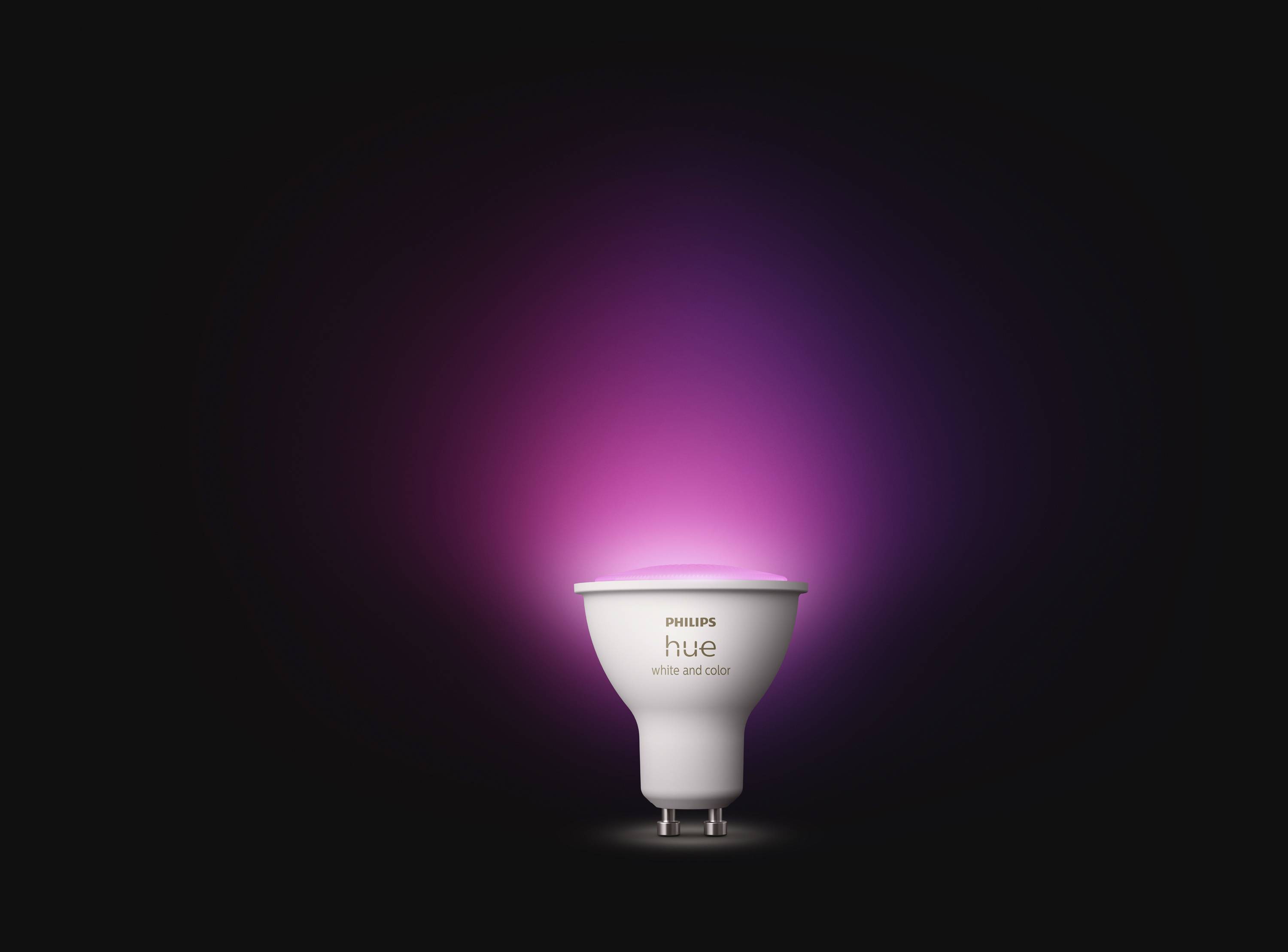 Philips Hue LED-Leuchtmittel 871951433988000 EEK: G (A - G) Hue White &amp; Col. Amb. Einzelpack 350lm GU10 4.3 W Warmweiß bis Kaltweiß