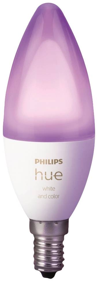 Philips Lighting Hue LED-Leuchtmittel (Erweiterung) 871951435661000 EEK: G (A - G) Hue White & Col. Amb. Einzeplack E14 470lm E14 5.3 W Warmweiß bis