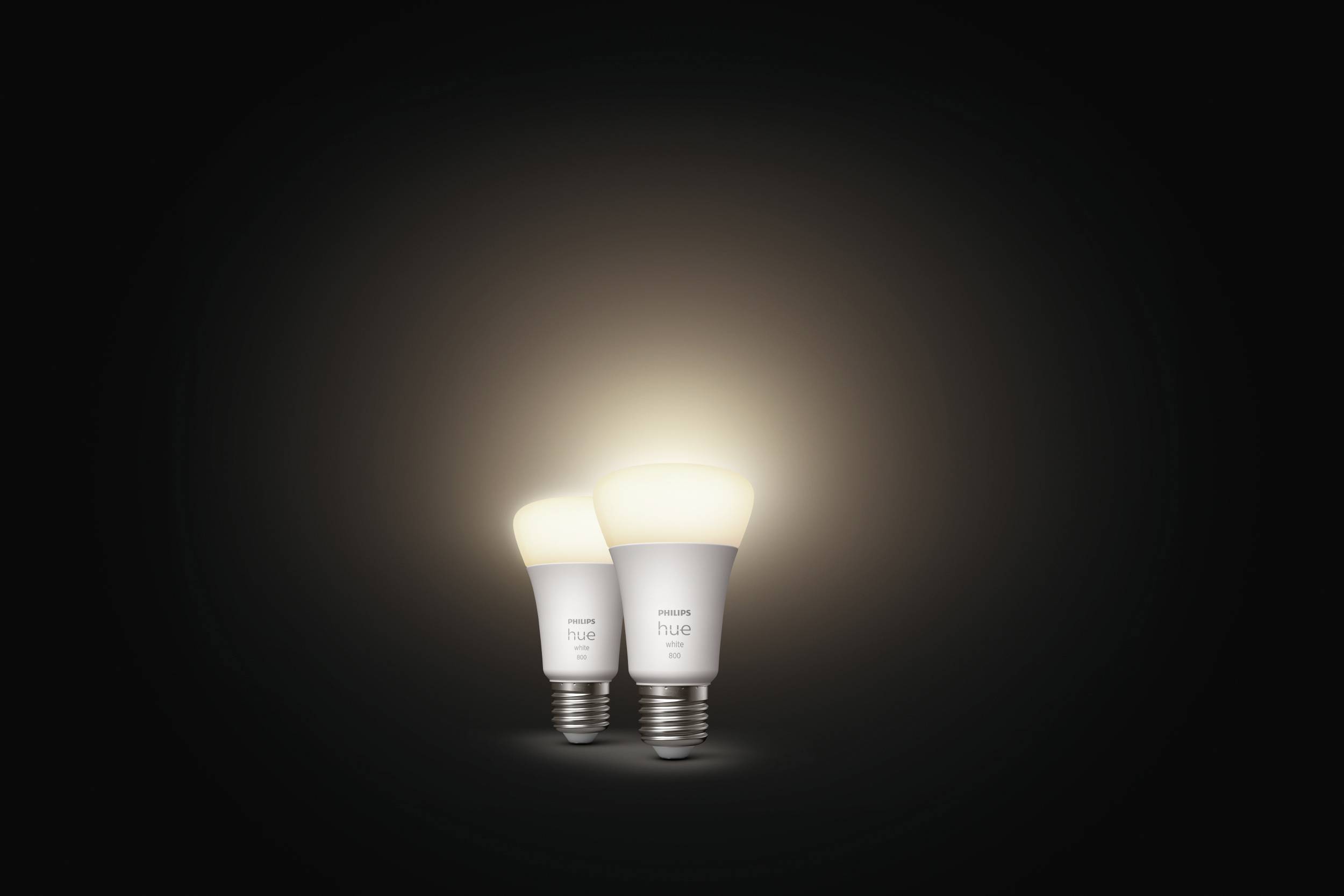 Philips LED LED-Leuchtmittel (2er-Set) 871951431902800 EEK: F (A - G) Hue White E27 Doppelpack 2x800lm 60W E27 18 W Warmweiß