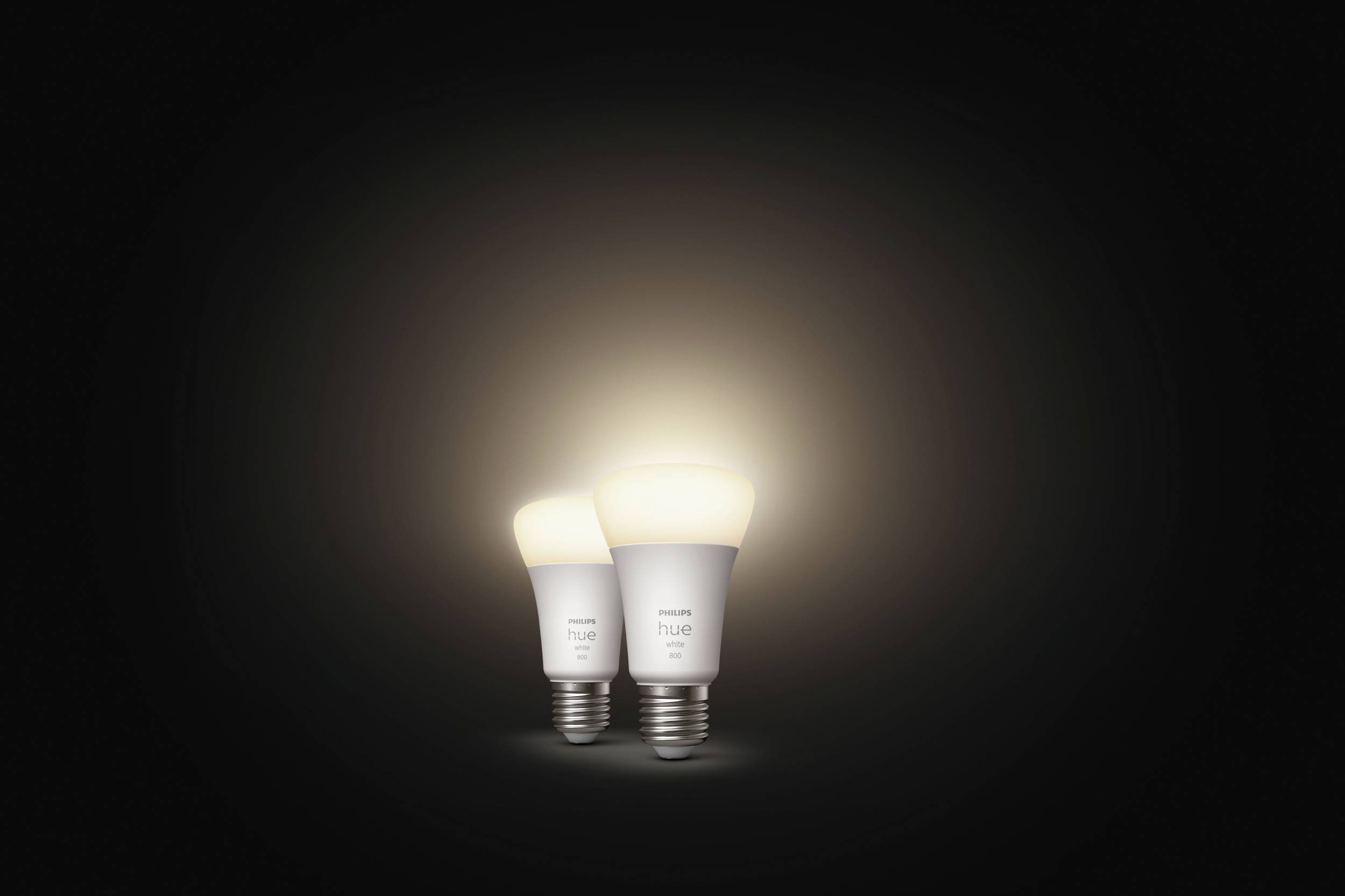 Philips LED LED-Leuchtmittel (2er-Set) 871951431902800 EEK: F (A - G) Hue White E27 Doppelpack 2x800lm 60W E27 18 W Warmweiß